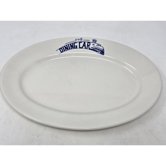 Vintage Platter ‘THE DINING CAR’ from 1990s Labeled Sterling China Rare - Picture 1 of 7